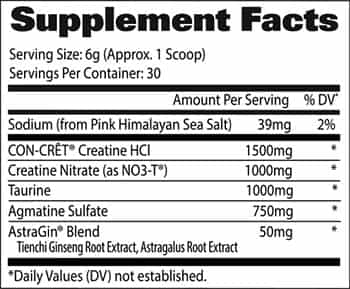 Gat Sport Creatine Hcl Plus Label