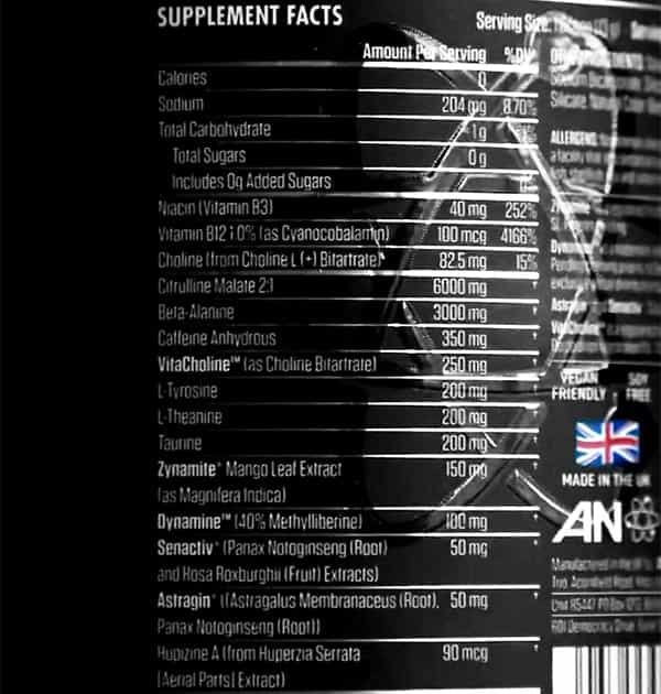 Appled Nutrition Us Abe Pre Workout Label