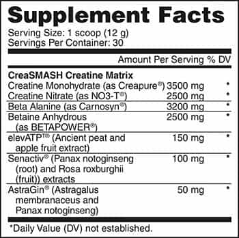 Apollon Nutrition Creasmash Label