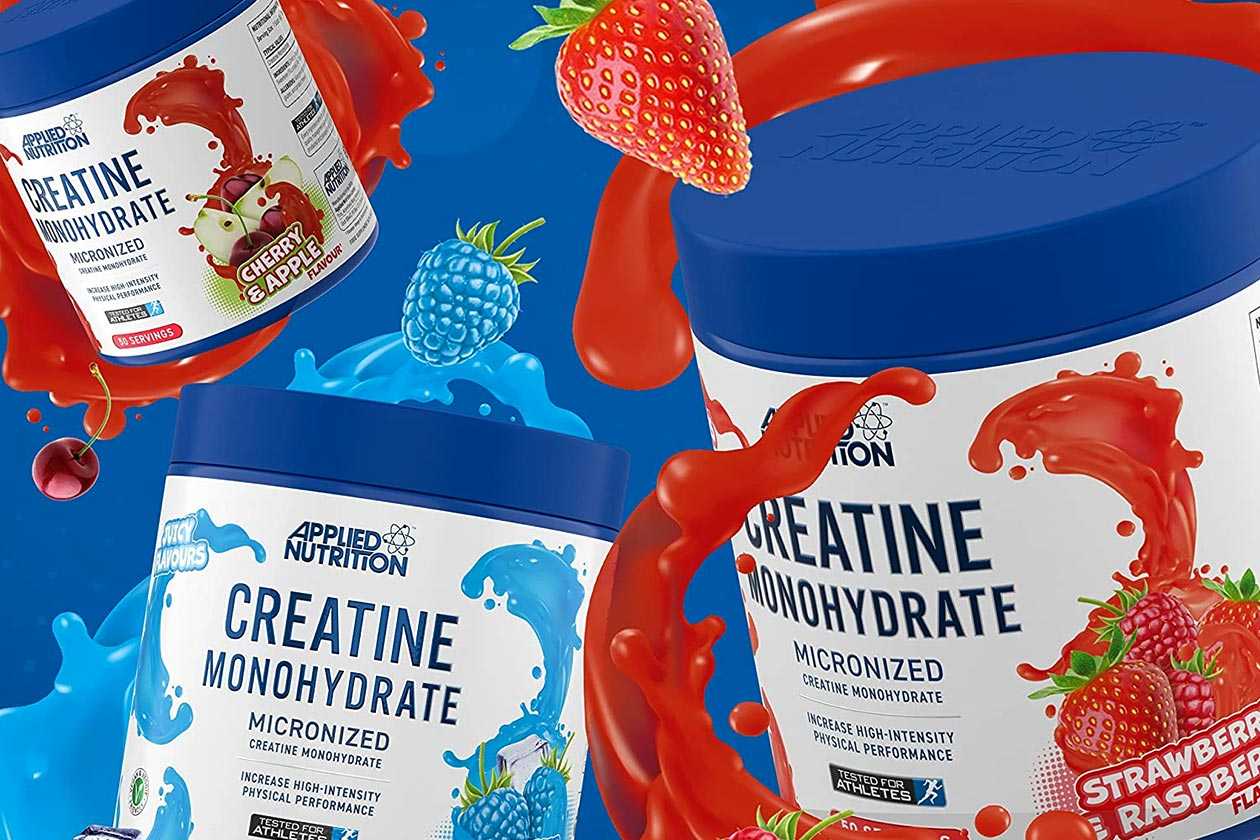 Applied nutrition's three actual flavors of creatine monohydrate