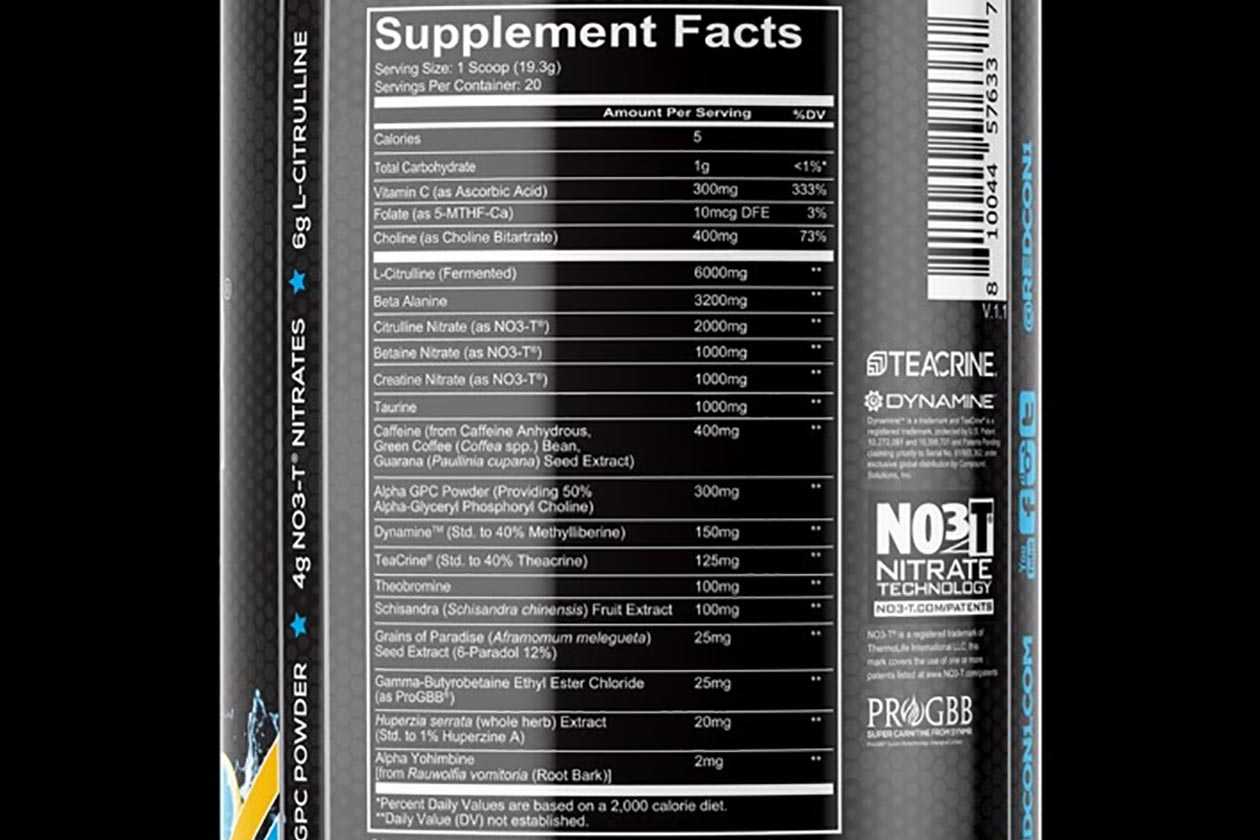 Redcon1 packs out its premium preworkout Total War Black Ops