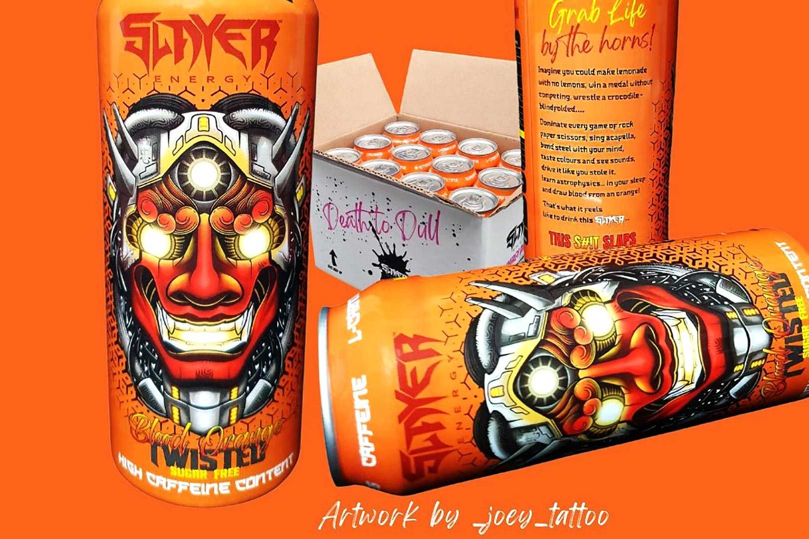 Blood Orange Twisted Slayer Energy Drink
