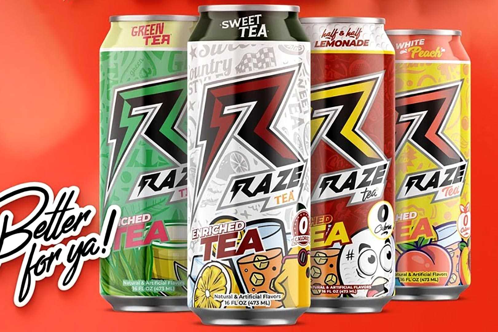 RAZE previews its non-carbonated black tea-based energy drink with zero calories