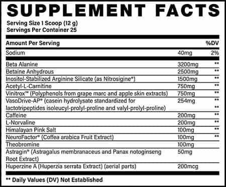 V1 Nutra V1 Limited Label