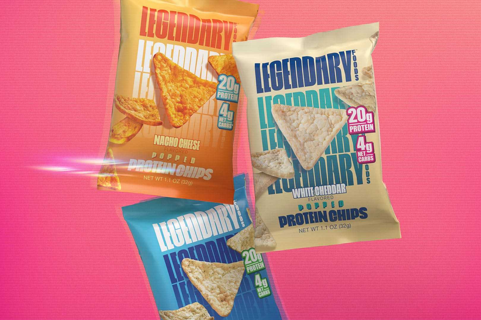 Legendary Foods samples Popped Protein Chips at Expo West