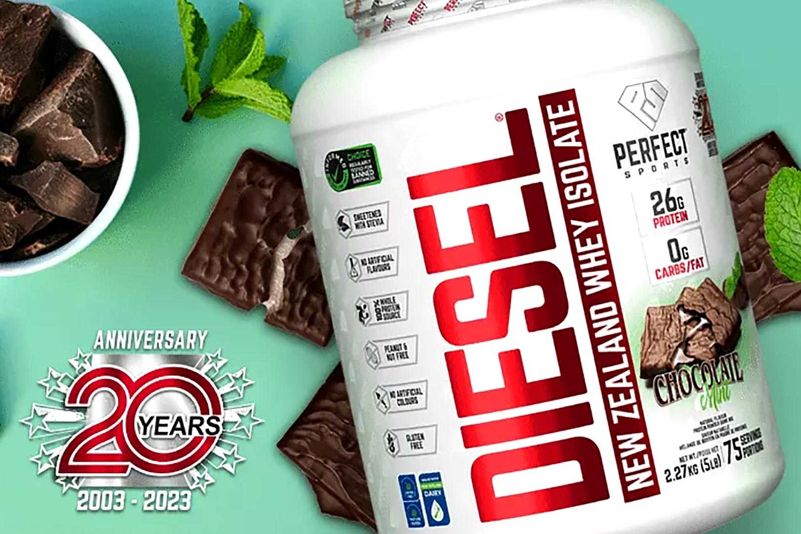Perfect Sports Chocolate Mint Diesel Protein