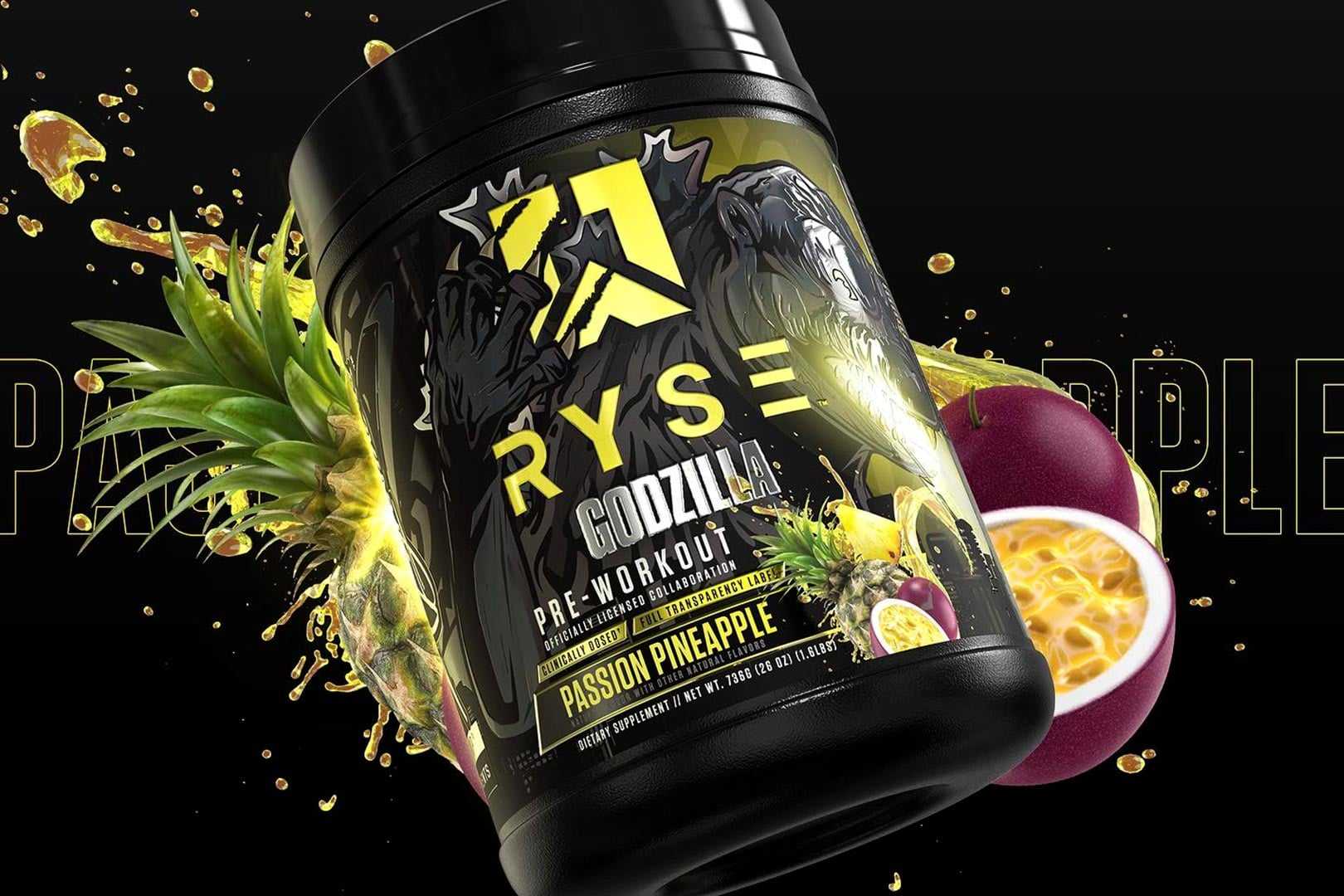 RYSE is launching a Passion Pineapple Godzilla PreWorkout