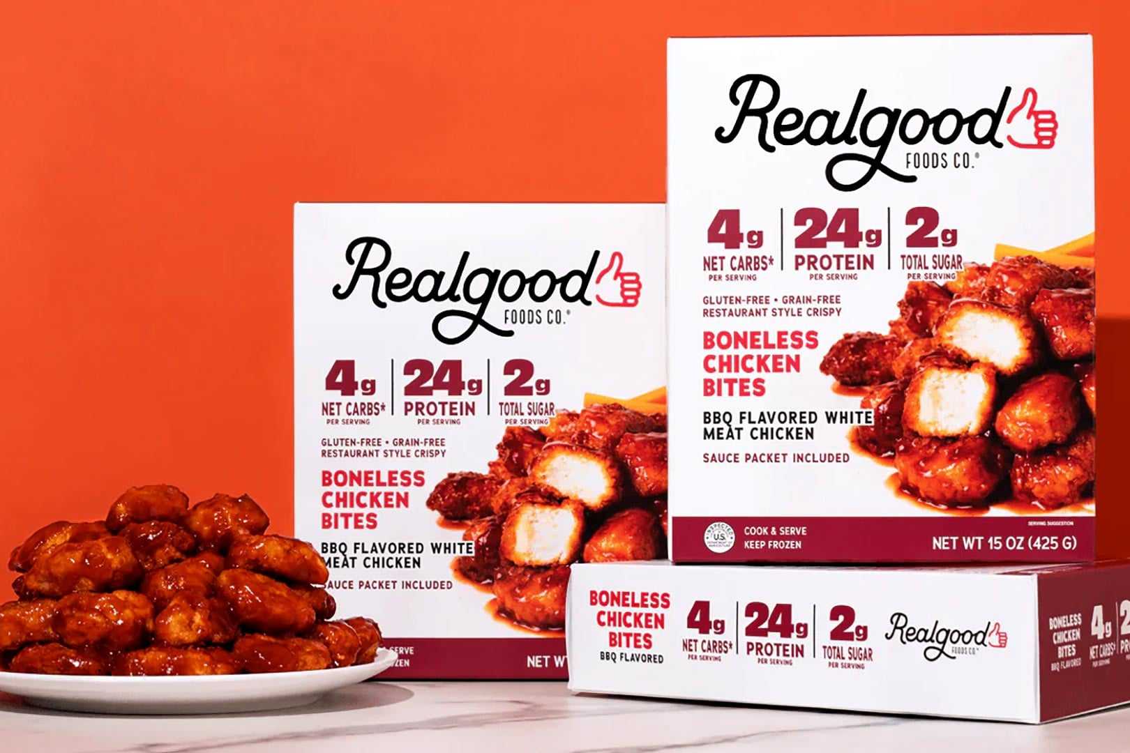 Real Good Foods proteinpacked BBQ Boneless Chicken Bites