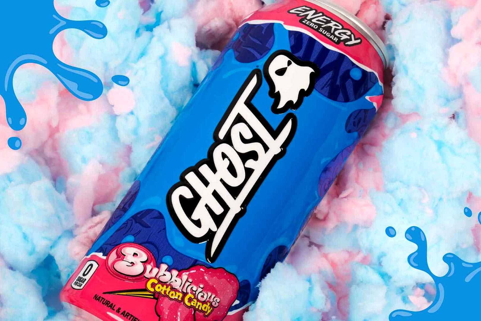 Bubblicious Cotton Candy Ghost Energy