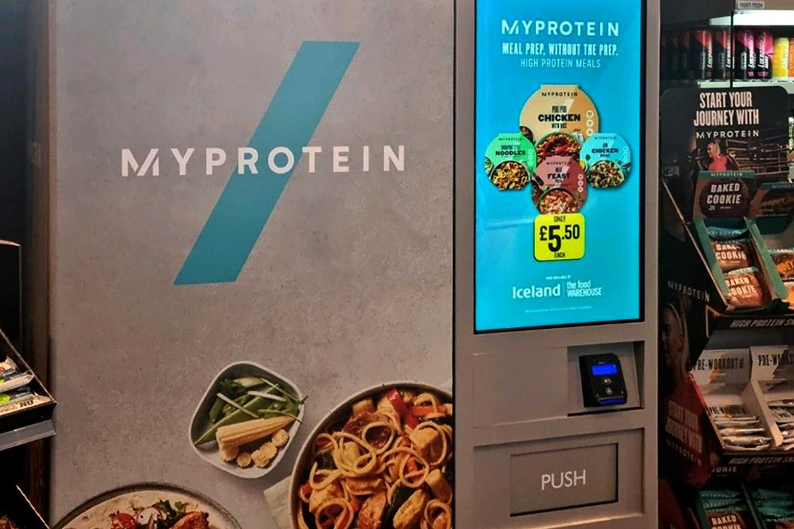 Myprotein Iceland Meals Vending Machine