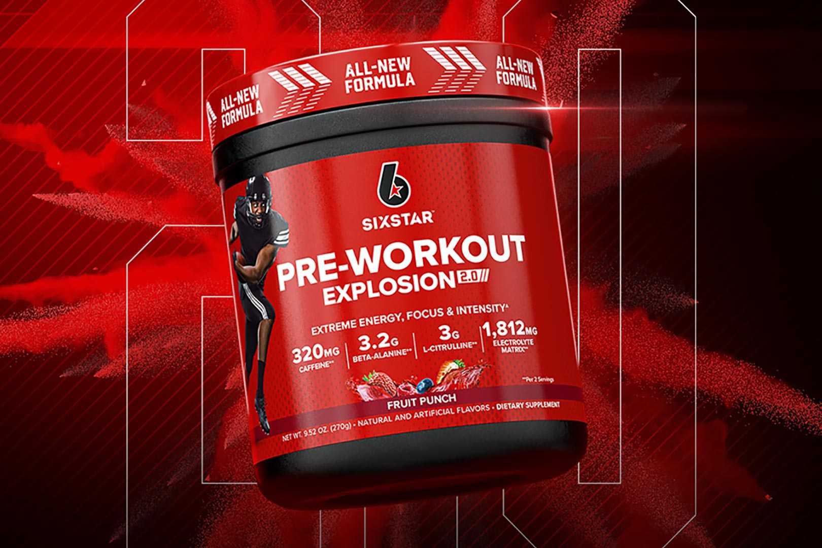 Six Star improves the taste, strength and completeness of its cost-effective pre-workout