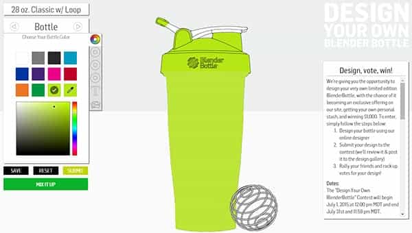 design your own blender bottle