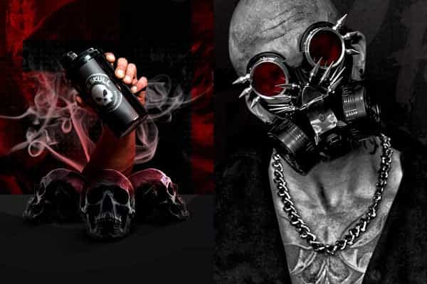 pro supps black skull