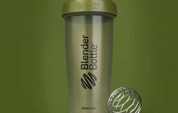 army green blender bottle