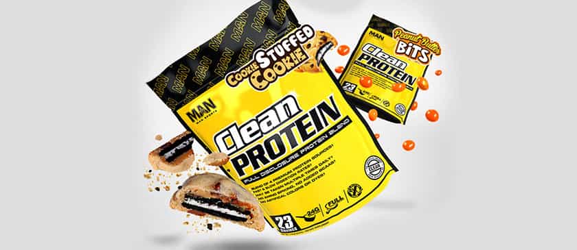 man clean protein