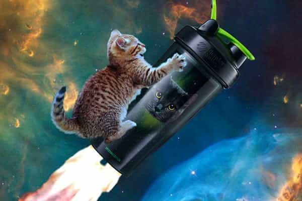 galaxy cat blenderbottle
