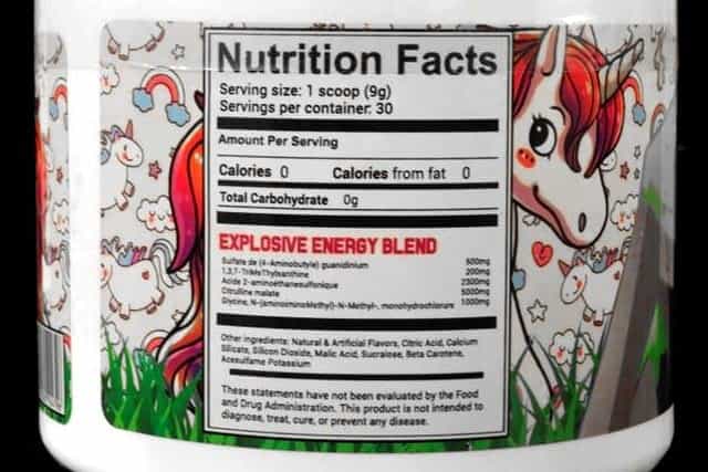 Fluffy Unicorn Pre-Workout