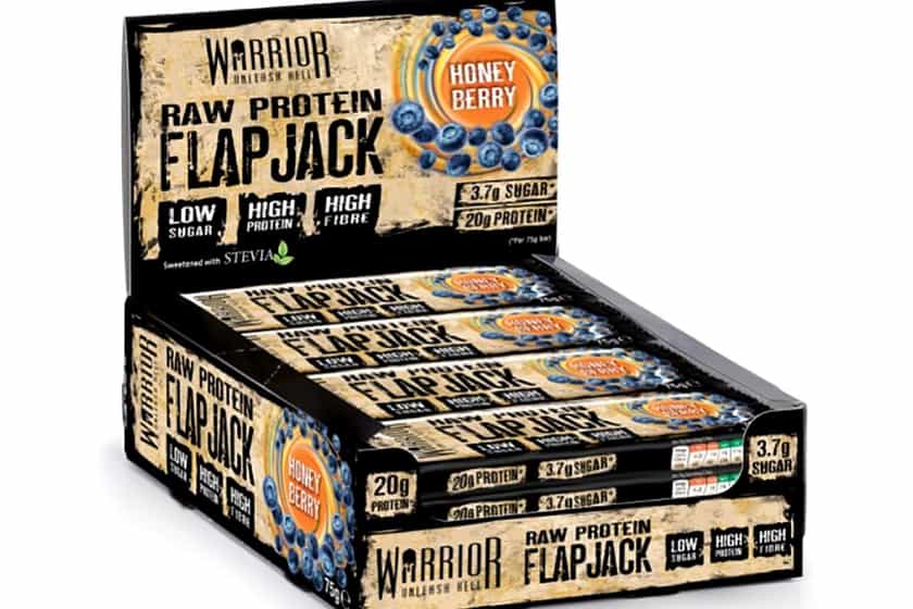 warrior raw protein flapjack