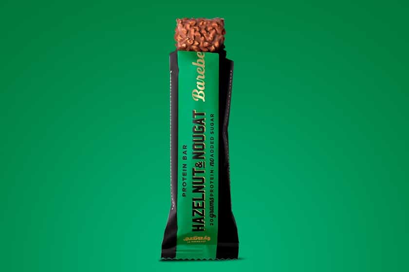 hazelnut nougat barebells protein bar