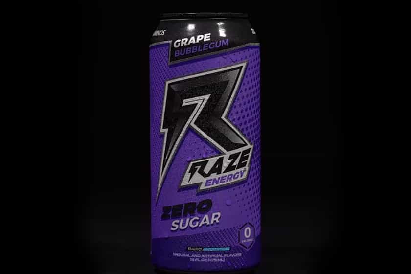 grape bubblegum raze energy