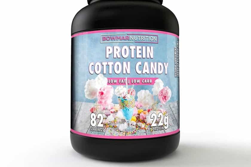 bowmar protein cotton candy