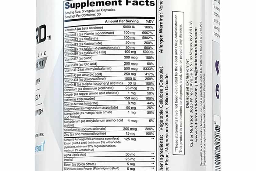 cutler nutrition safeguard