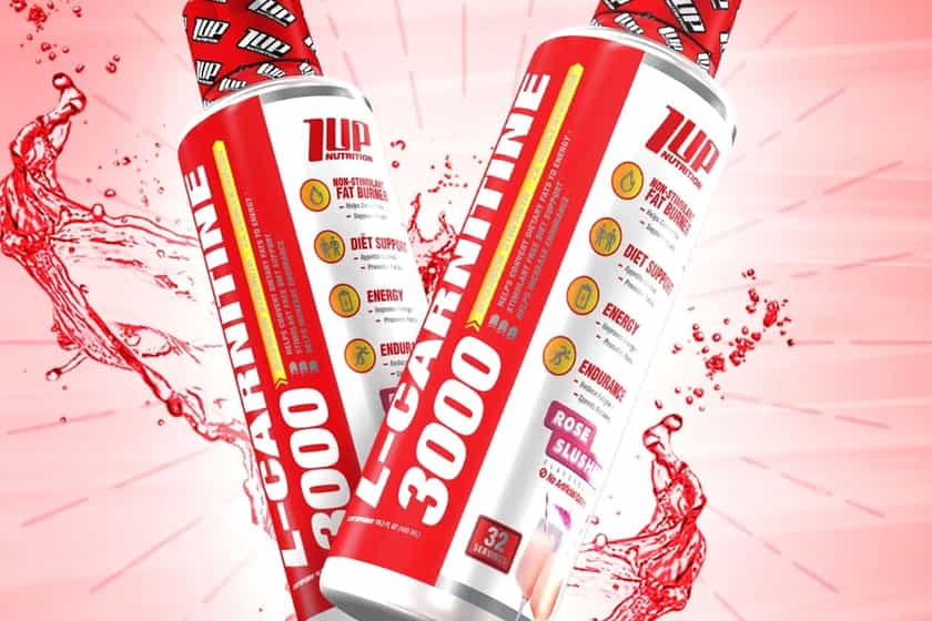 1 up nutrition rose slushie liquid carnitine 3000