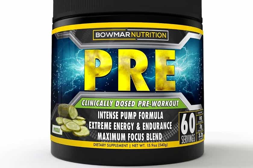 bowmar nutrition pickle pre-workout