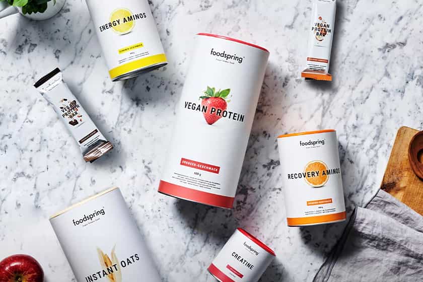 foodspring vegan muscle building stack