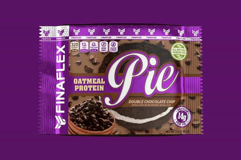 finaflex double chocolate chip oatmeal protein pie