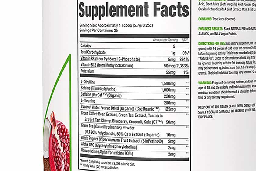 nla for her natural pre