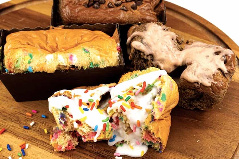 the dough bar protein mini cakes