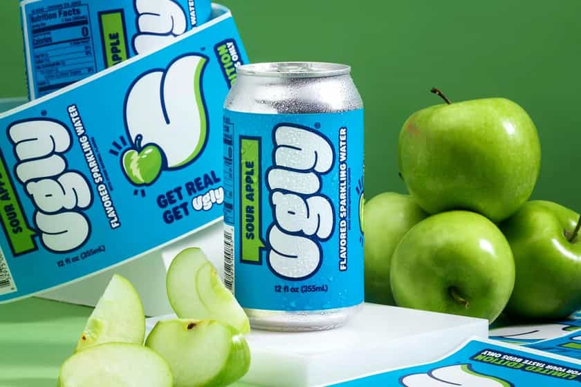 sour apple ugly sparkling water