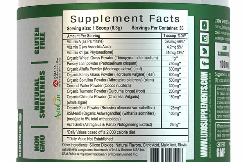 uxo supplements ghillie greens