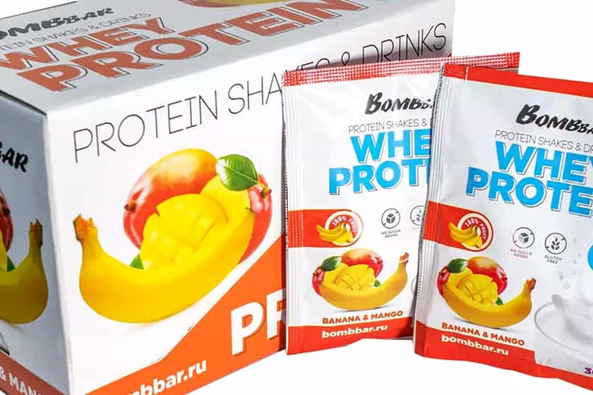 bombbar whey protein sachets