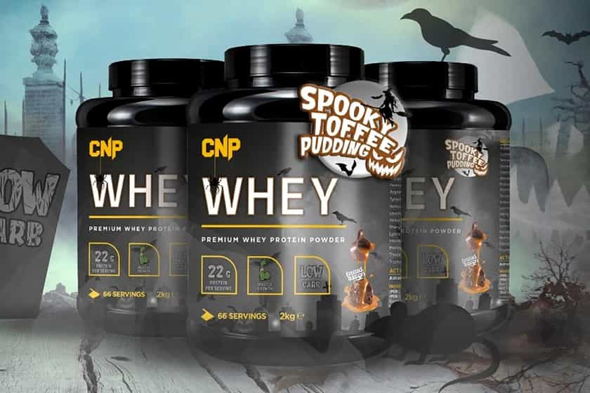 cnp whey spooky toffee pudding