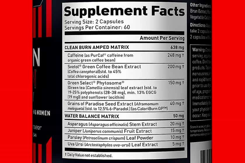 kaged muscle clean burn amped