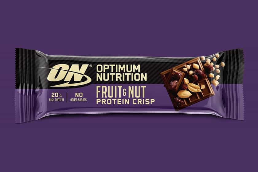 optimum nutrition fruit nut protein crisp