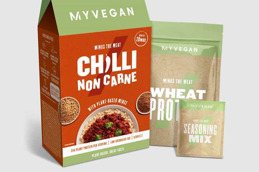 myprotein vegan chilli non carne meal