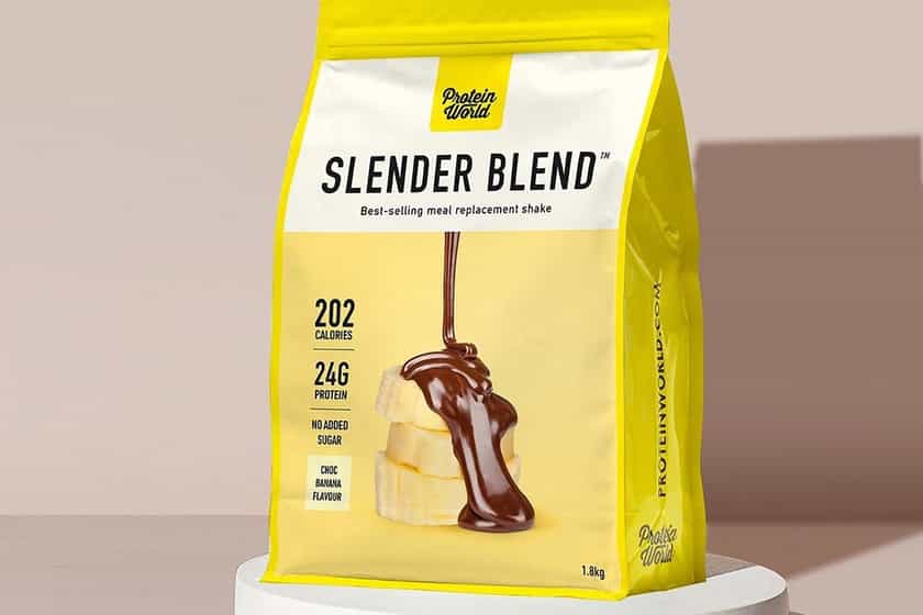 protein world choc banana slender blend