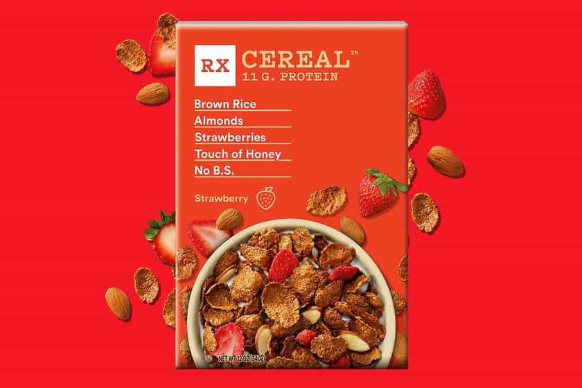 rxbar strawberry rx cereal