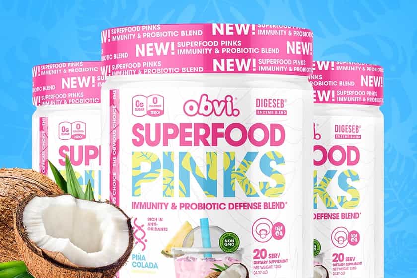 Obvi Pina Colada Superfood Pinks