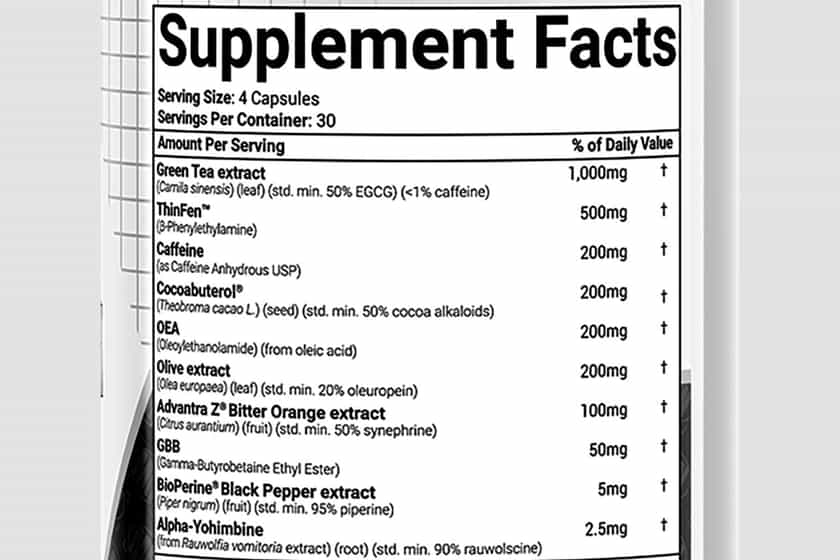 Morphogen Nutrition Morpholean Label
