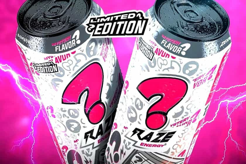 April Fools Mystery Flavor Raze Energy Drink