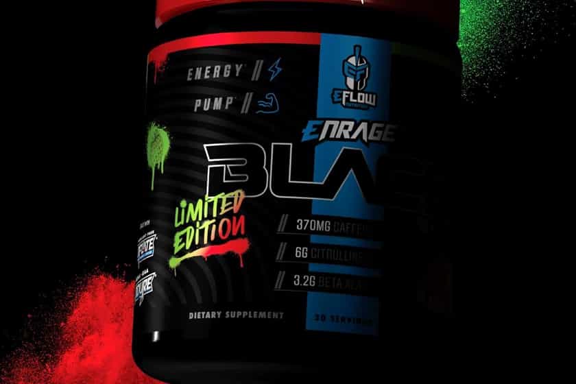 Eflow Nutrition Kiwi Strawberry Enrage Black