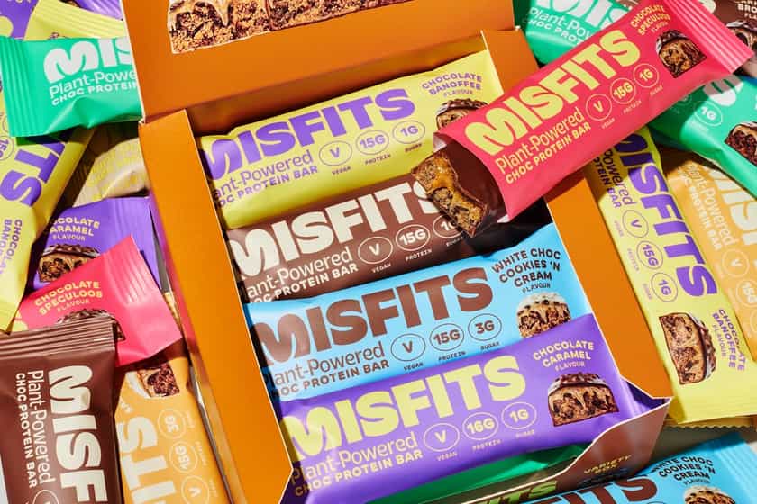 Misfits Plant Protein Bar Rebrand