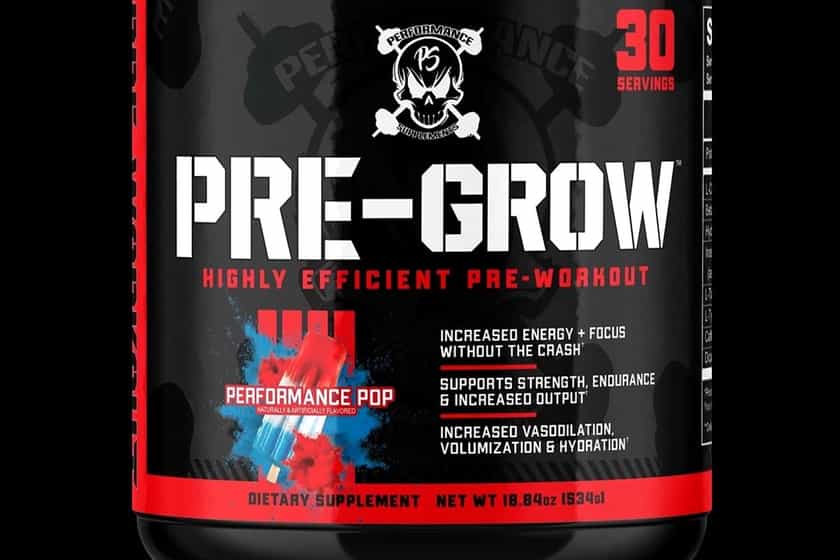Performance Supplements Pre Grow