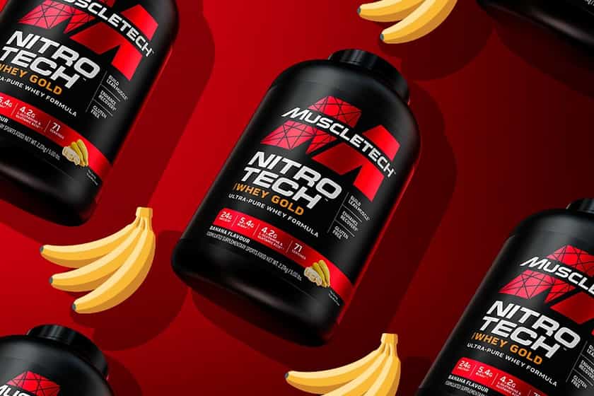 Muscletech Banana Nitro Tech Whey Gold