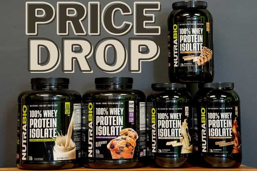 Nutrabio Whey Protein Isolate Price Drop