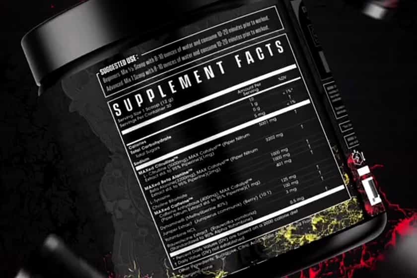 Wrath Performance Pre Label